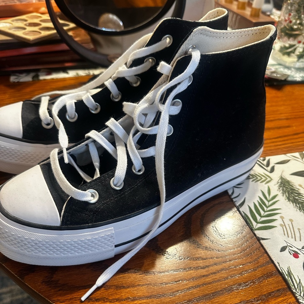 Converse Black and White High-Top Sneakers